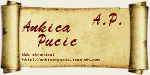 Ankica Pučić vizit kartica